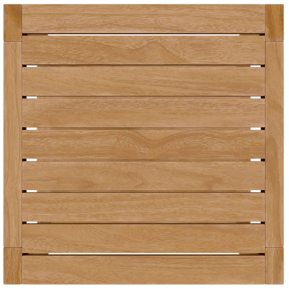 Teak tabletop slats highlighting warm natural grain and smooth, even finish || EEI-5607-NAT || swatch_studio