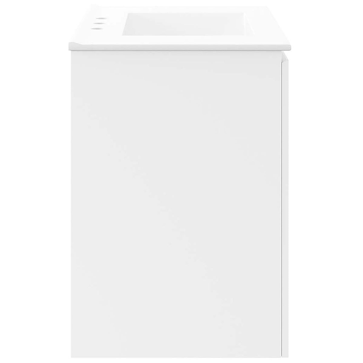 Smooth, seamless 30-inch cabinet body in bright white for a clean, modern bath look || EEI-5778-WHI-WHI || side_studio