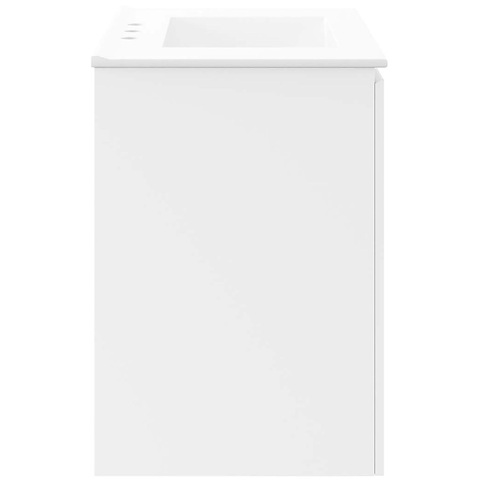 Smooth, seamless 30-inch cabinet body in bright white for a clean, modern bath look || EEI-5778-WHI-WHI || side_studio