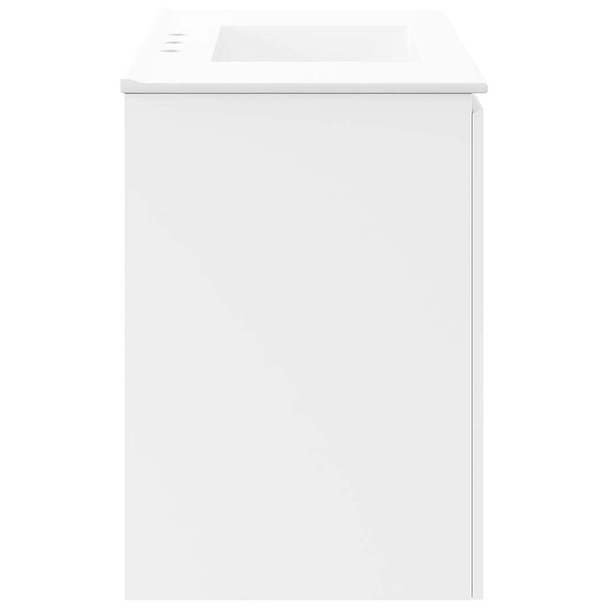 Seamless 36-inch cabinet body in crisp white delivers a clean, contemporary presence || EEI-5779-WHI-WHI || side_studio