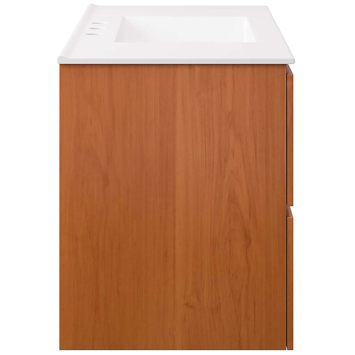Balanced silhouette underscores the sturdy floating design || EEI-5813-CHE-WHI || side_studio