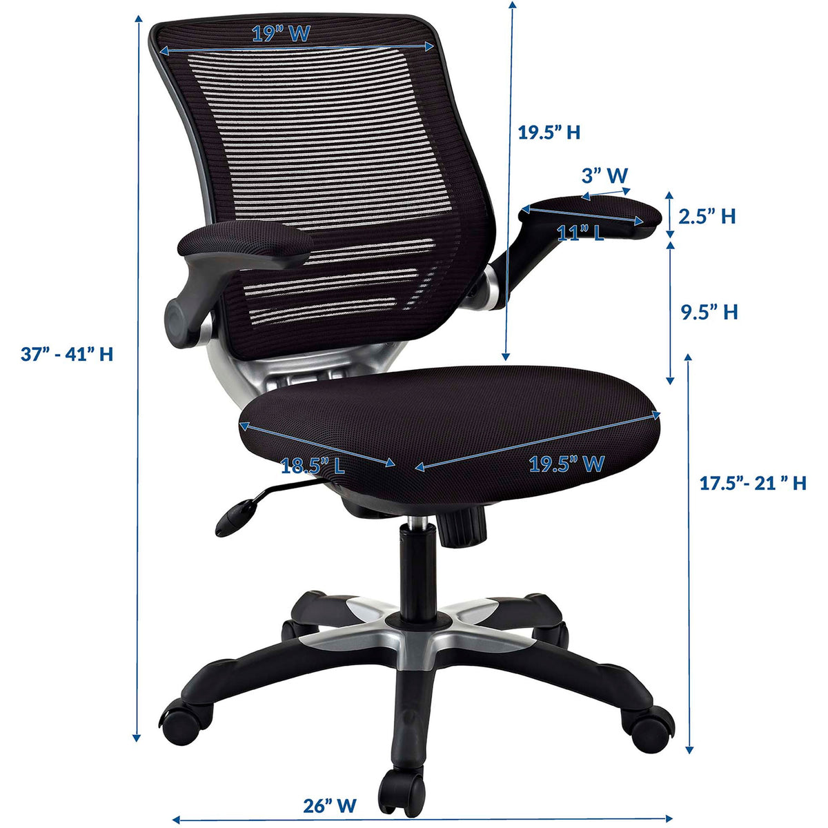 Edgemont Mesh Office Chair Black
