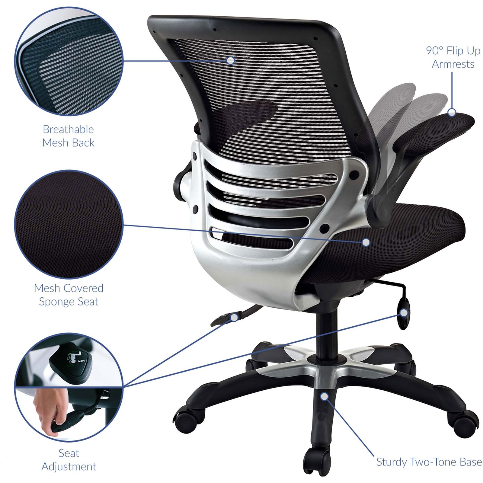 Edgemont Mesh Office Chair Black