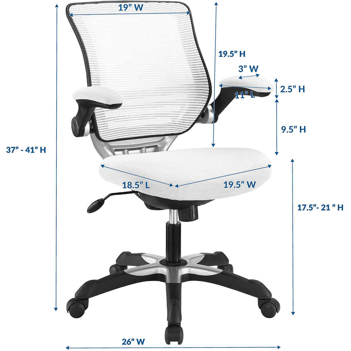 Edgemont Mesh Office Chair White