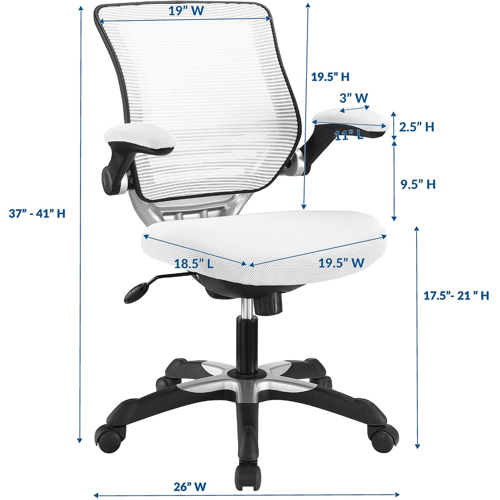 Edgemont Mesh Office Chair White