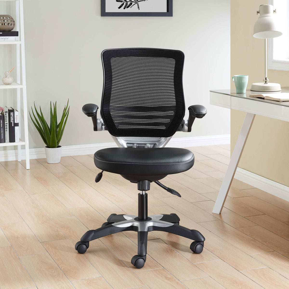 Edgemont Vinyl Office Chair Black