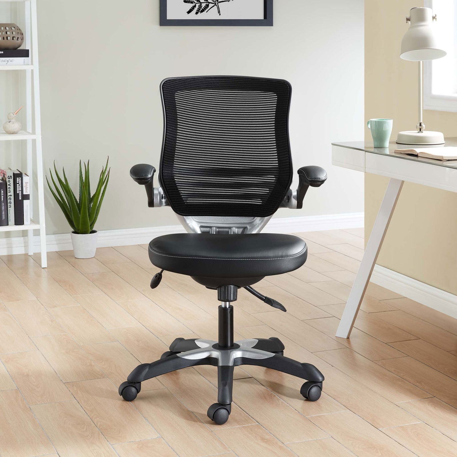 Edgemont Vinyl Office Chair Black