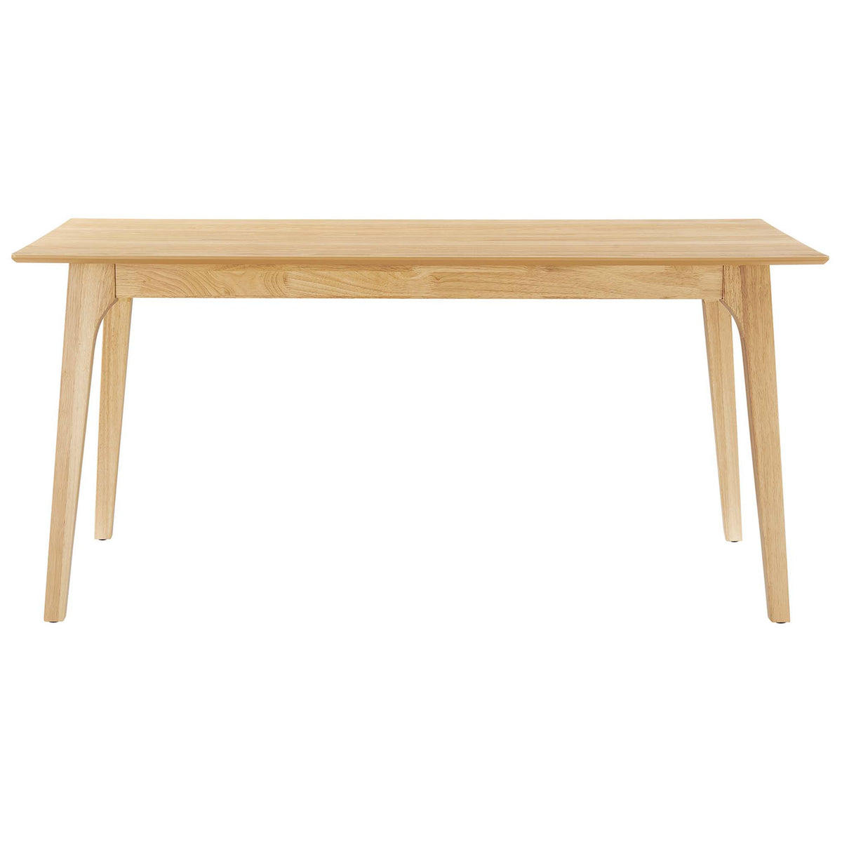 Modern oak dining table with clean lines and softly rounded corners for everyday meals || EEI-6017-OAK-OAK || front_studio