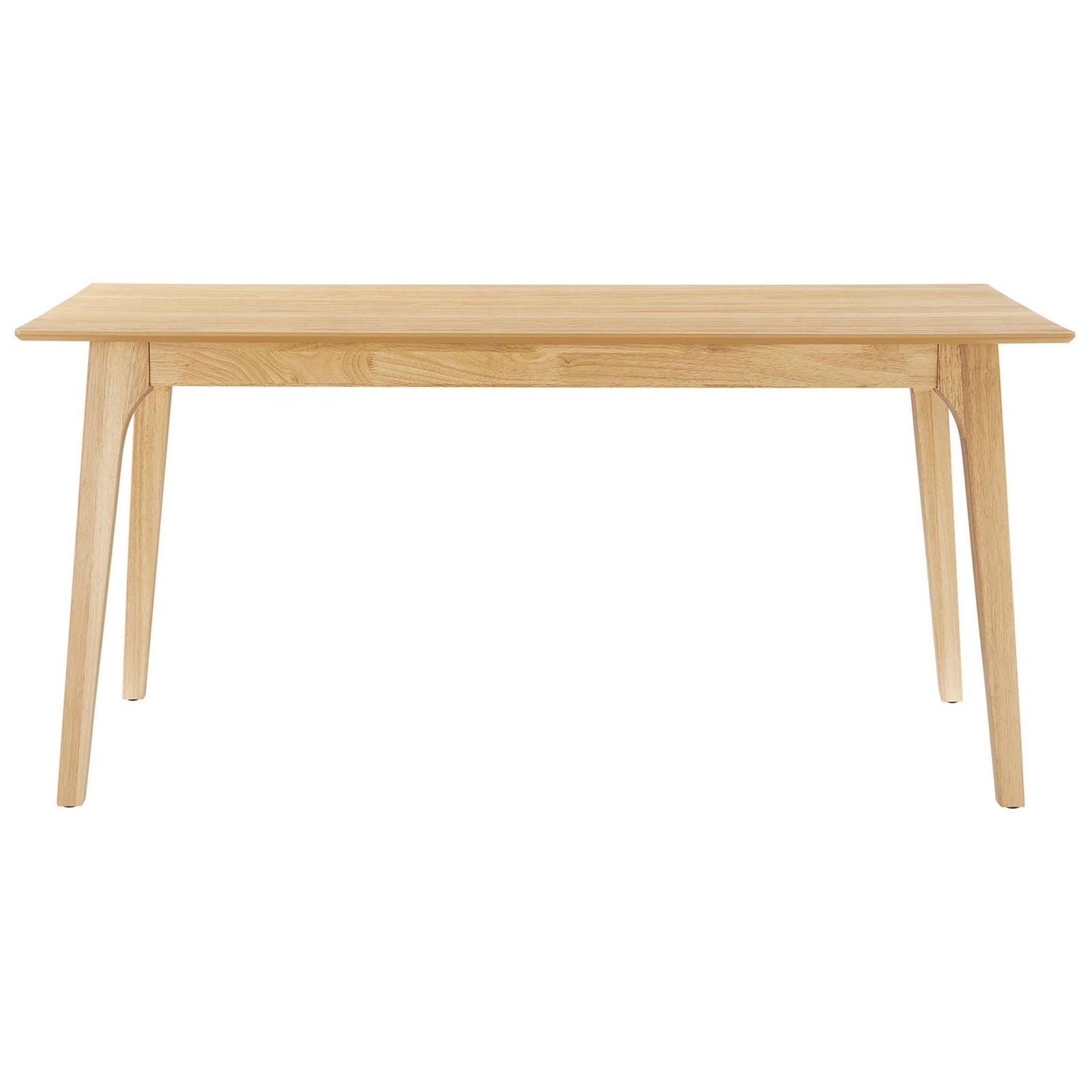 Modern oak dining table with clean lines and softly rounded corners for everyday meals || EEI-6017-OAK-OAK || front_studio