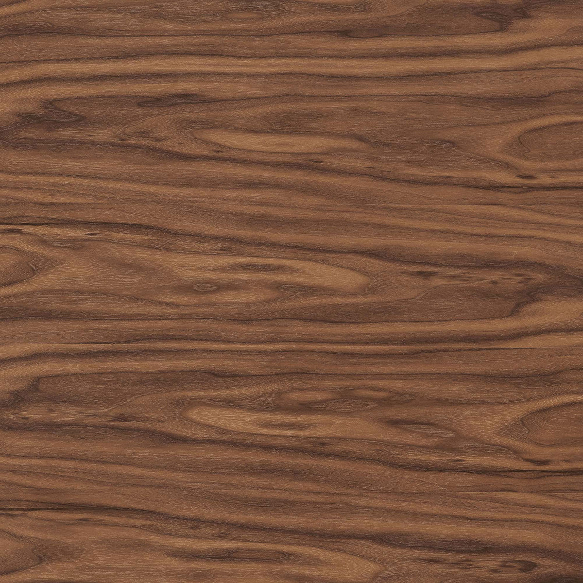 Walnut wood veneer finish with warm brown tones and pronounced mid-century inspired grain pattern || EEI-6065-WAL-SET || swatch_studio