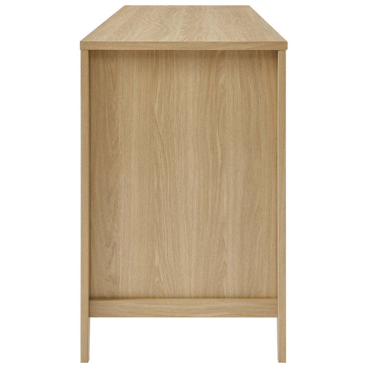 Clean-lined profile and tapered legs showcase the warm oak grain || EEI-6117-OAK || side_studio