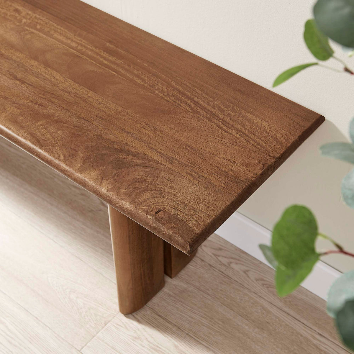 Satin-smooth finish and softly rounded edge invite everyday use. || EEI-6344-WAL || detail_room