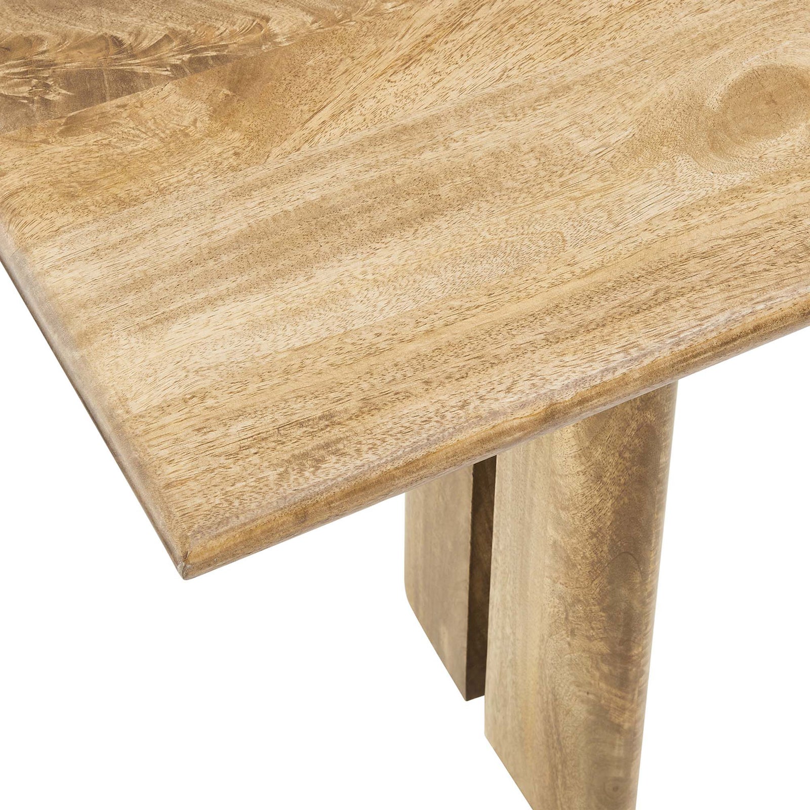 Crisp beveled corner and smooth, durable wood surface. || EEI-6345-OAK || detail_studio