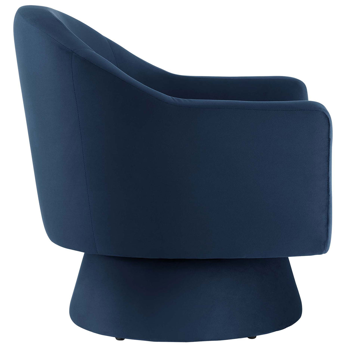 Streamlined side profile with curved backrest and performance velvet upholstery || EEI-6360-MID || side_studio