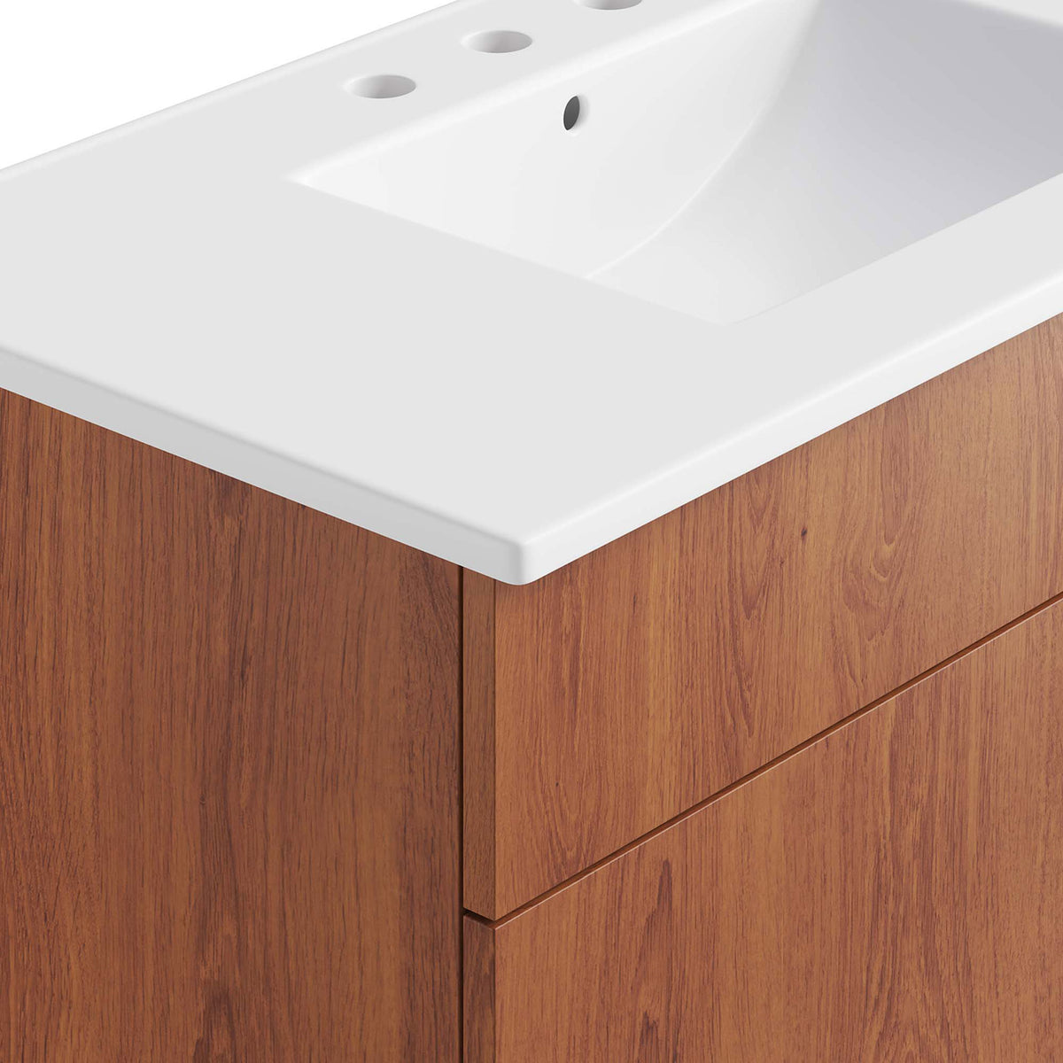 Contoured basin and crisp edges bring refined, modern character. || EEI-6484-WHI-WAL || detail_studio