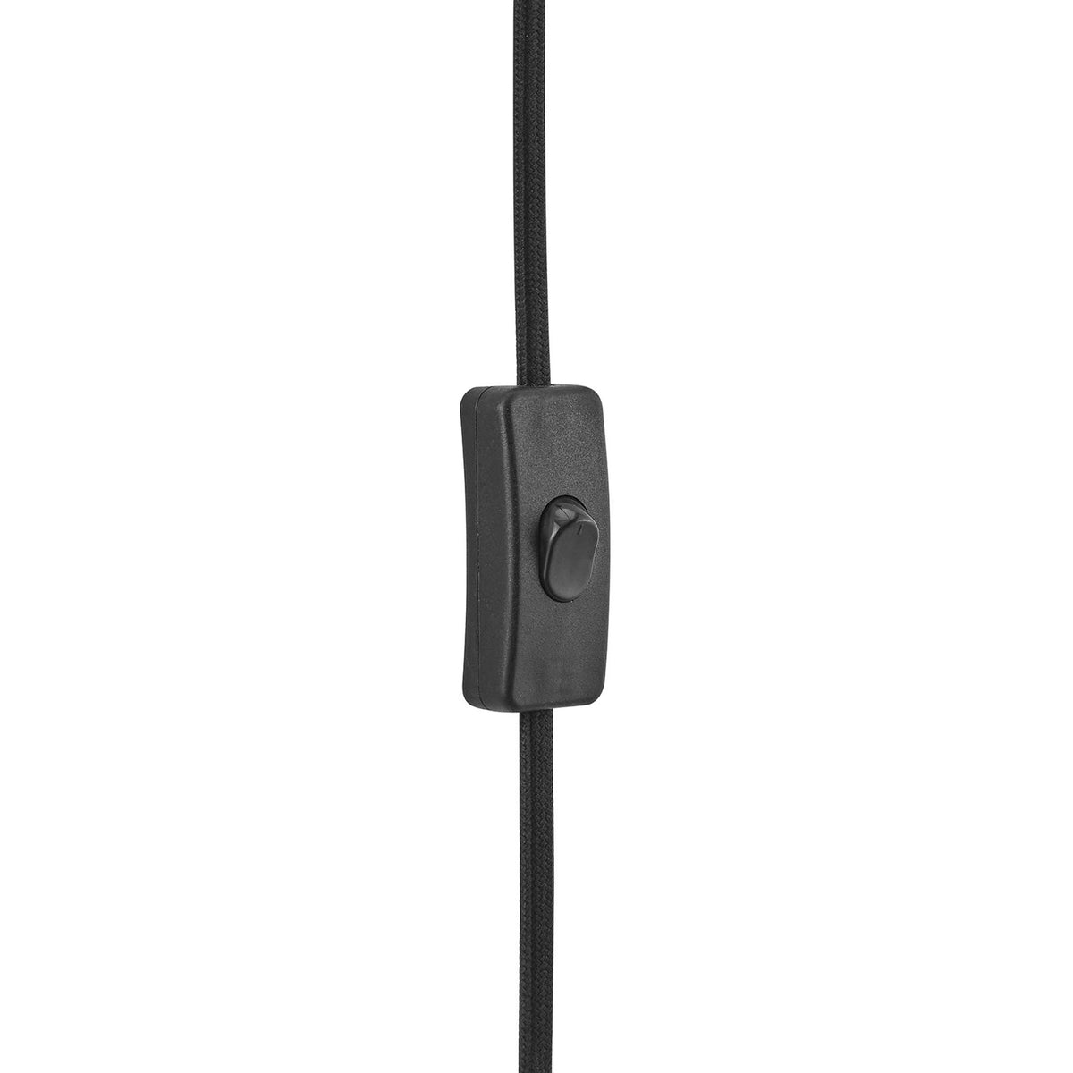 Black fabric cord with inline on/off switch offers easy control for this modern wall sconce || EEI-6532-BLK || detail_studio