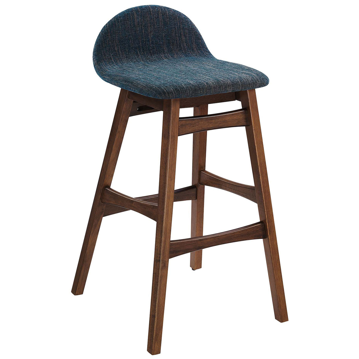 Tapered legs, side supports, and a gently contoured seat create a balanced silhouette. || EEI-6553-HEA || front_angle_studio