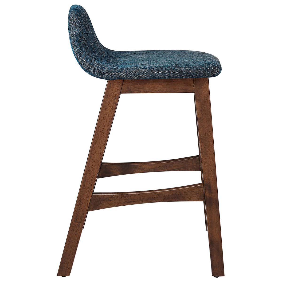 Sleek side profile highlights the arched backrest and integrated footrest crossbars. || EEI-6555-HEA || side_studio