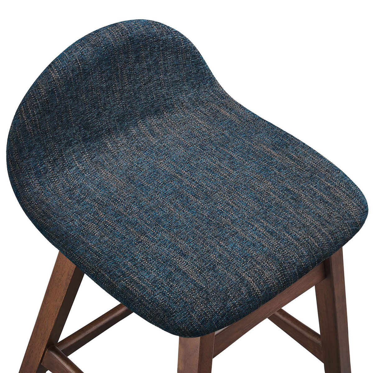 Textured navy heathered upholstery offers soft comfort with subtle two-tone depth. || EEI-6555-HEA || detail_studio