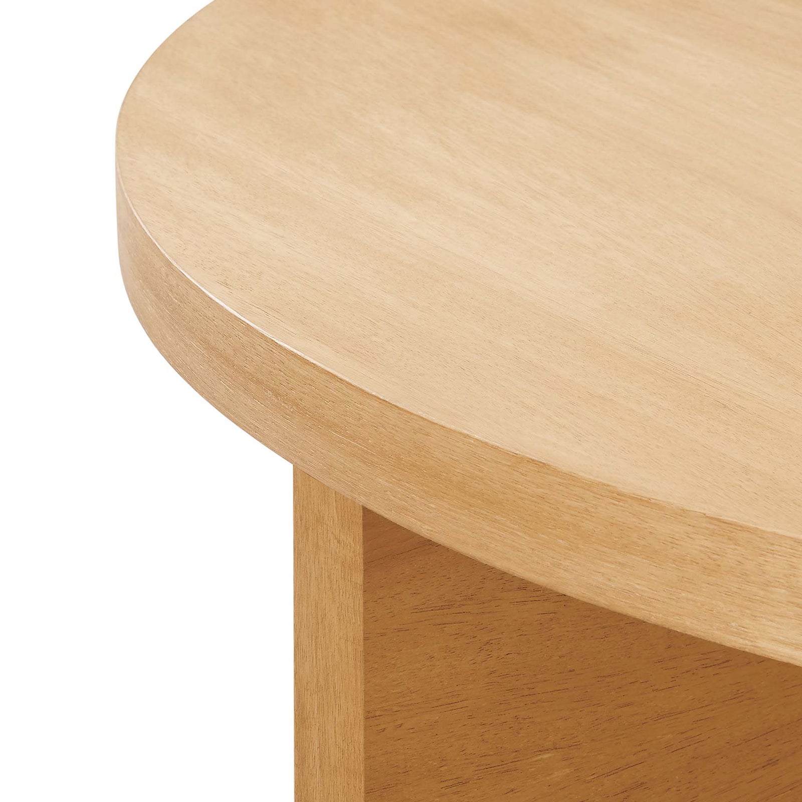 Smooth rounded tabletop edge and rich mango wood grain || EEI-6580-NAT || detail_studio