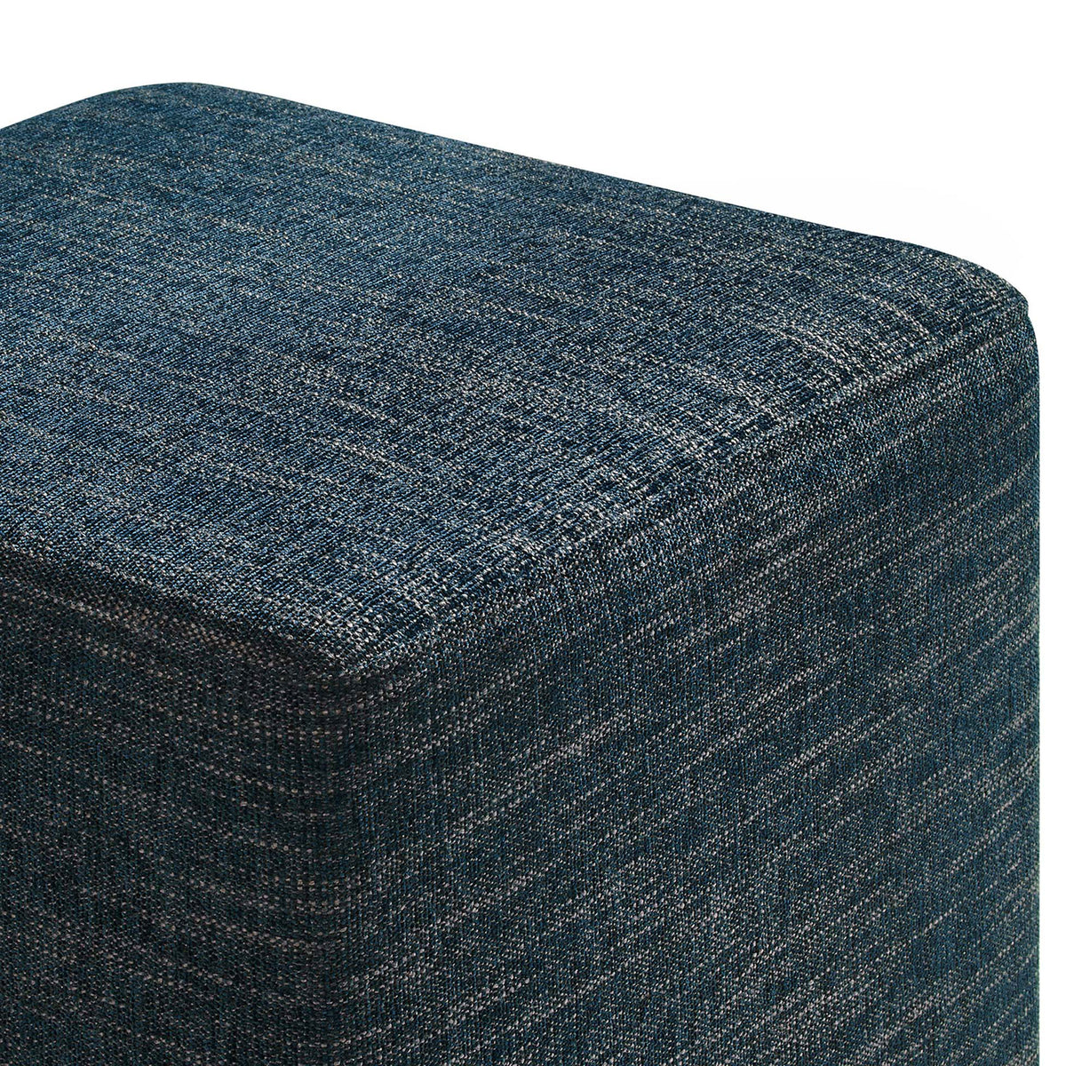 Close-up of the heathered azure fabric, highlighting the woven texture and refined tailoring || EEI-6636-HEA || detail_studio