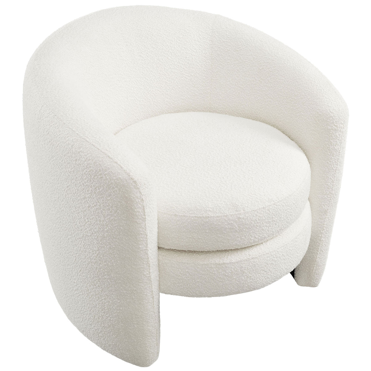 Generous circular seat and wraparound arms offer sink-in comfort for lounging || EEI-6666-CLO || top_studio