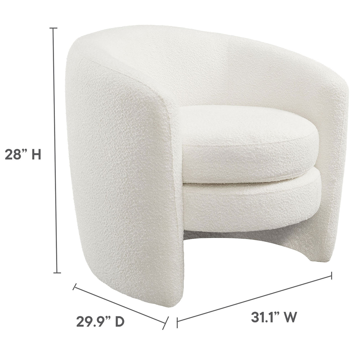 Compact proportions fit effortlessly in living rooms, bedrooms, or reading nooks || EEI-6666-CLO || dimension_studio