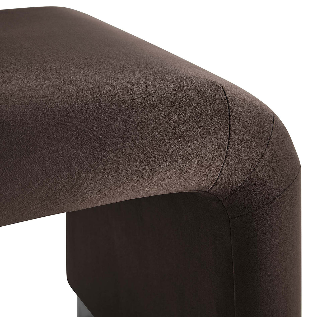 Velvety texture and tailored seam detailing create a refined, high-end finish || EEI-6733-BLK-CHB || detail_studio