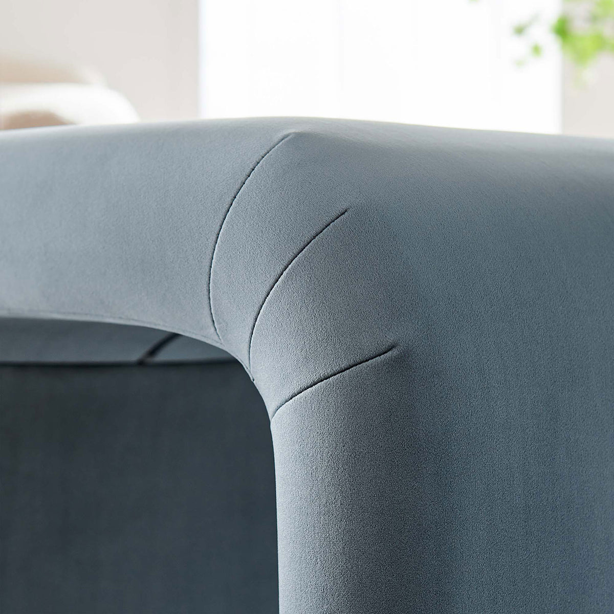 Soft sheen velvet catches the light, bringing rich color and texture to your decor || EEI-6733-BRA-CAB || detail_room