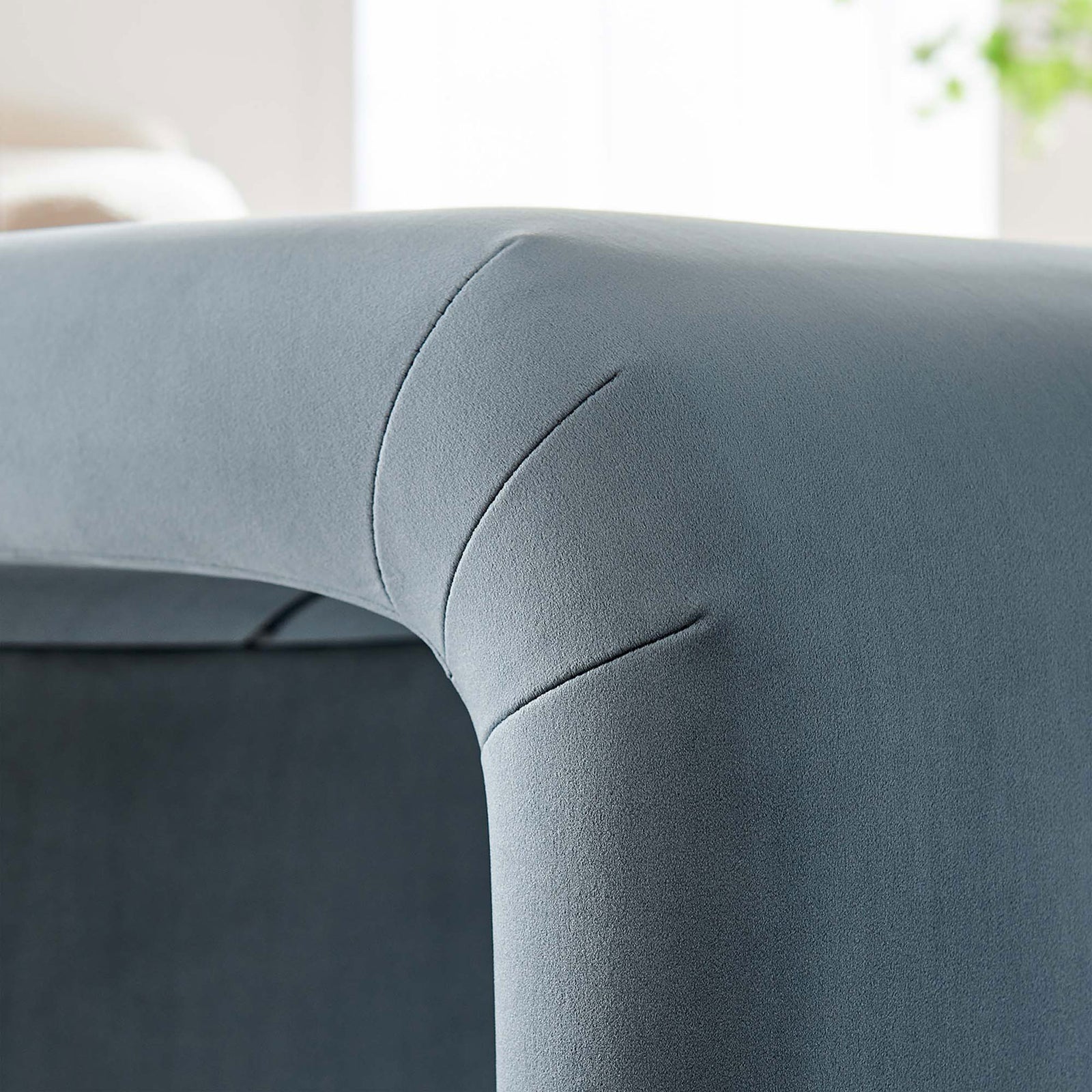 Soft sheen velvet catches the light, bringing rich color and texture to your decor || EEI-6733-BRA-CAB || detail_room