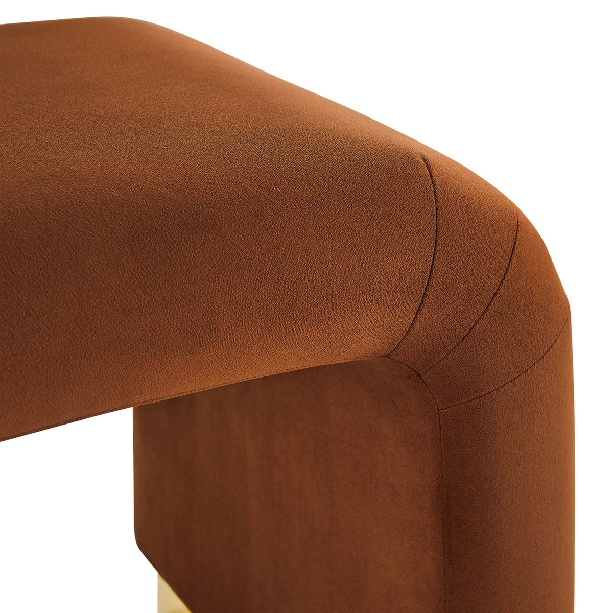 Tailored seams and smooth performance velvet upholstery || EEI-6733-BRA-RUS || detail_studio