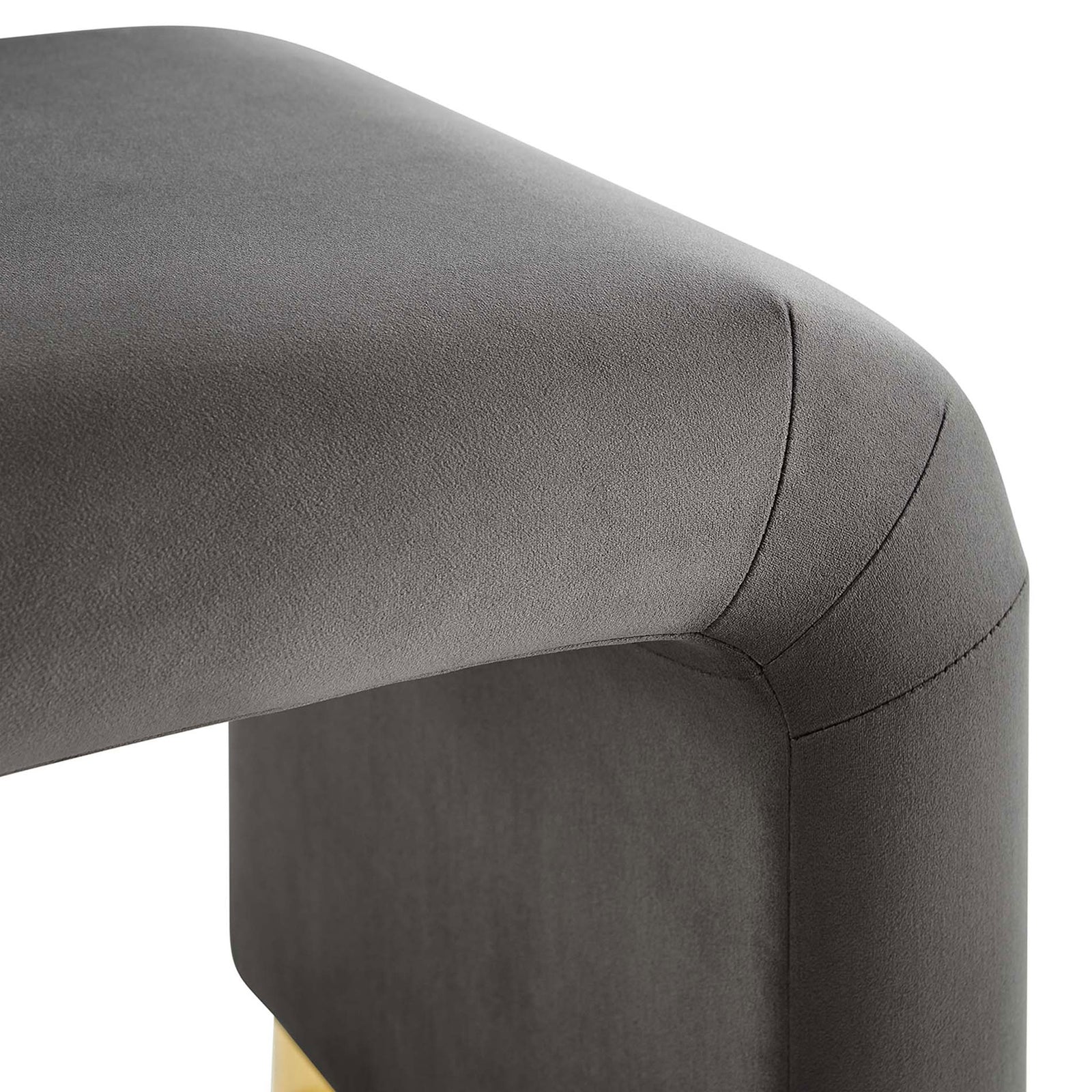 Tailored velvet seams highlight smooth curves and refined craftsmanship || EEI-6733-BRA-STG || detail_studio