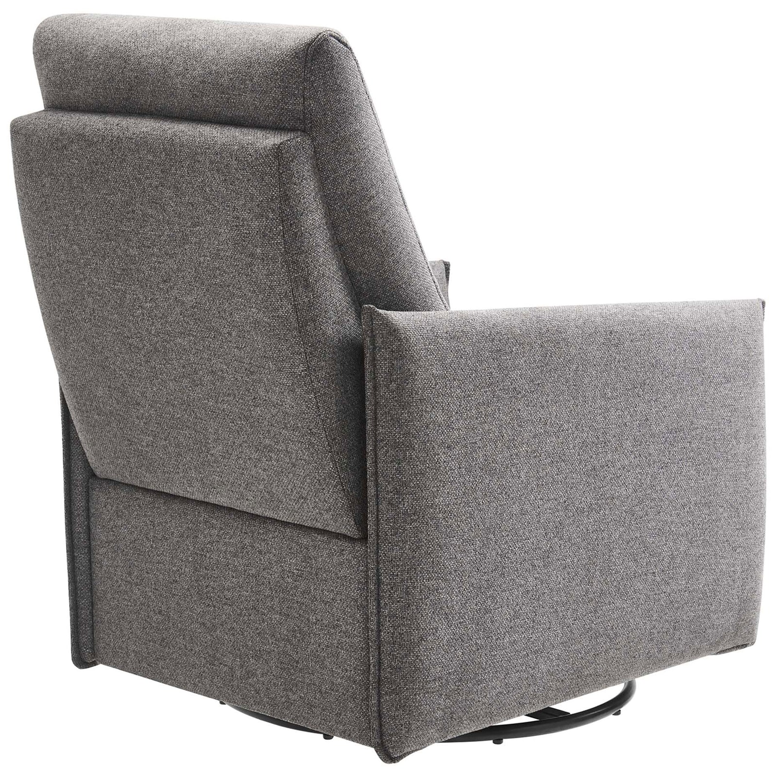 Clean-lined back with layered cushioning and neatly tailored upholstery for a refined modern look || EEI-6738-GRY || back_angle_studio