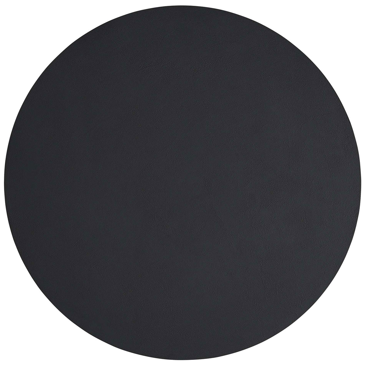 Smooth black round tabletop showcasing the spacious 40 inch dining surface || EEI-6762-BLK || top_studio