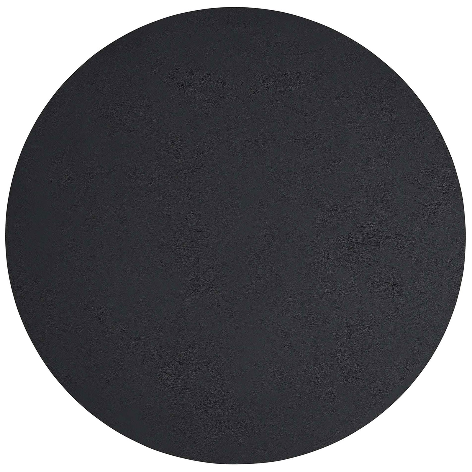 Smooth black round tabletop showcasing the spacious 40 inch dining surface || EEI-6762-BLK || top_studio