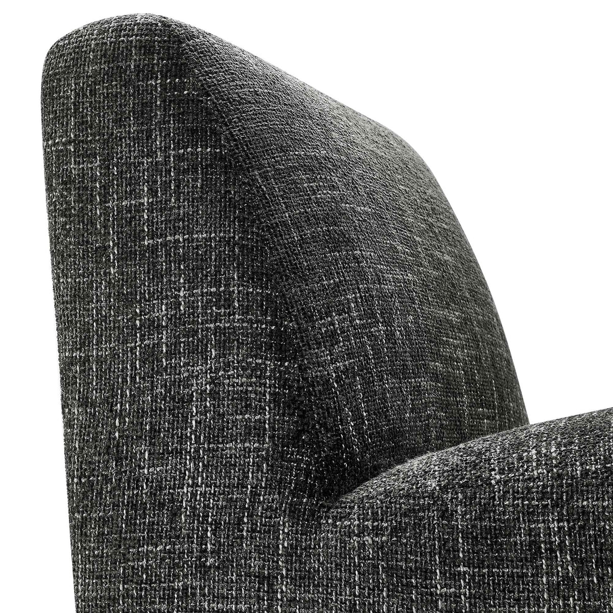 Close-up of the soft chenille texture and smooth, tailored upholstery seams || EEI-6765-CAR || detail_studio