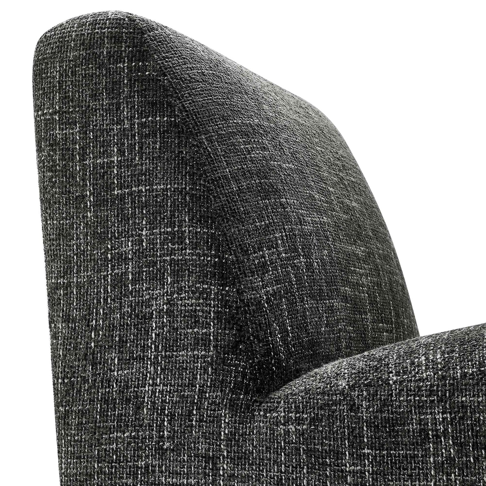 Close-up of the soft chenille texture and smooth, tailored upholstery seams || EEI-6765-CAR || detail_studio