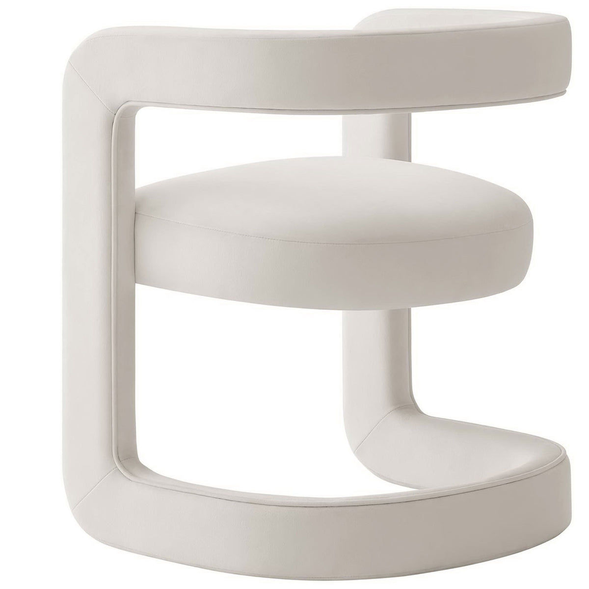 Open-back design wraps around in a smooth curve for modern comfort || EEI-6778-ALA || back_angle_studio