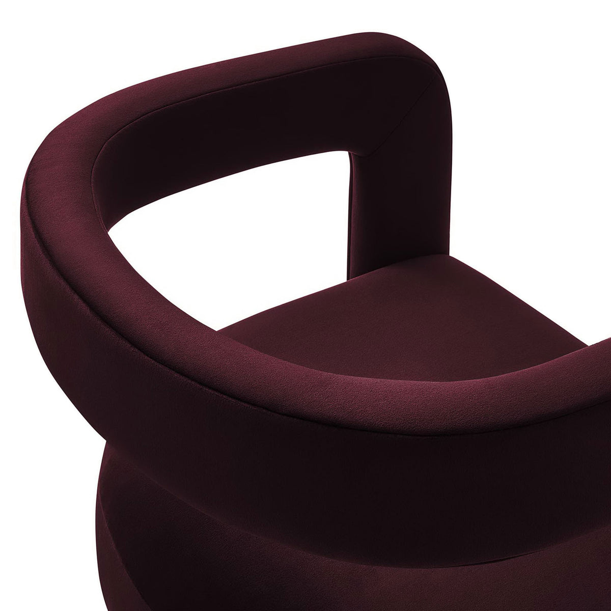 Smooth performance velvet and rounded arm contour with crisp tailoring || EEI-6778-MUL || detail_studio