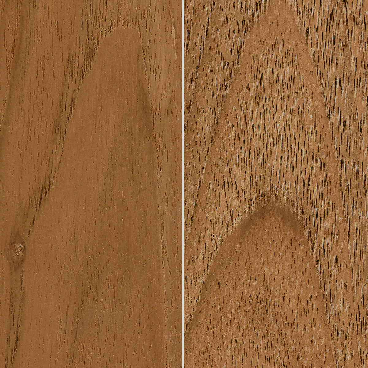 Natural teak wood grain showing warm brown tones and organic variations in the patio table finish. || EEI-6813-NAT || swatch_studio