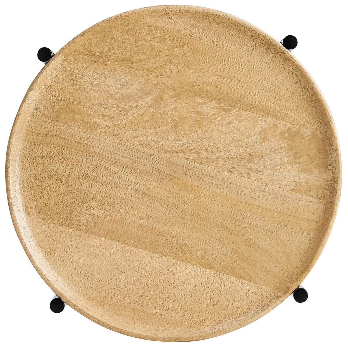 Oak mango wood tabletop with smooth rounded rim and visible natural grain variation || EEI-6832-OAK || top_studio