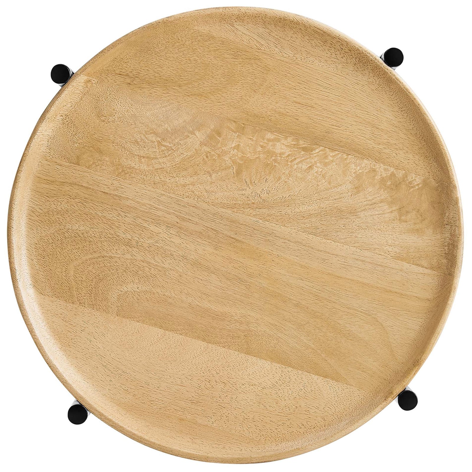Oak mango wood tabletop with smooth rounded rim and visible natural grain variation || EEI-6832-OAK || top_studio
