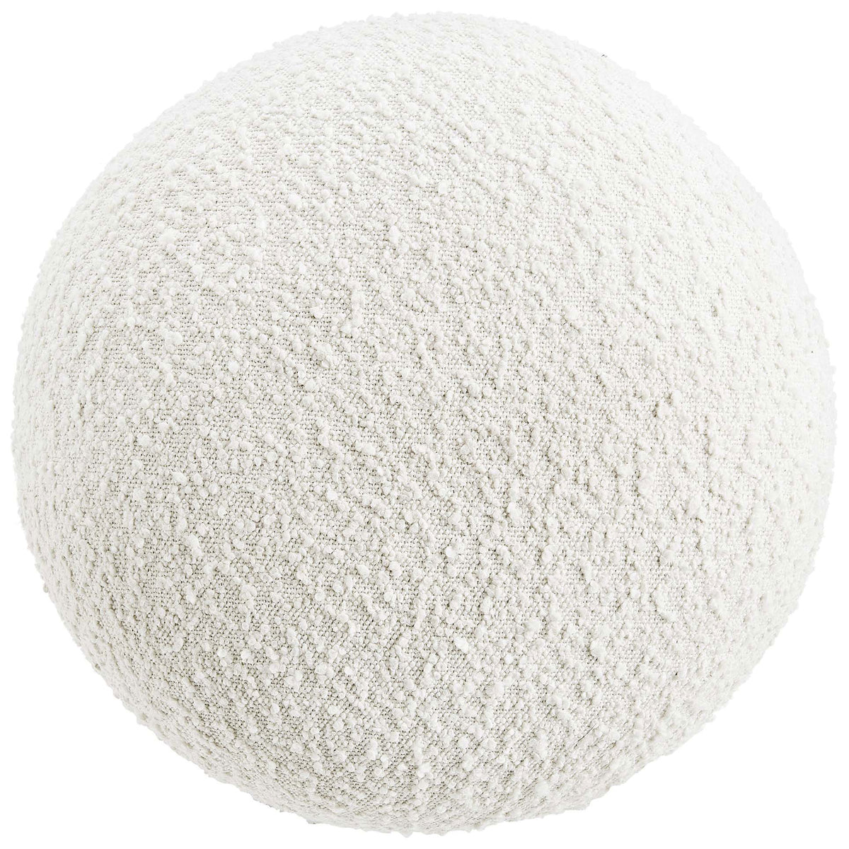 Top-down view of textured ivory boucle cushion creating a soft, cloudlike perch || EEI-6850-IVO-BUR || top_studio