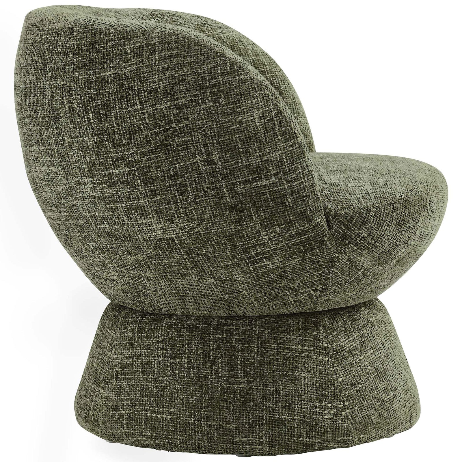 Continuous curves with a supportive wraparound back on a stable swivel pedestal base || EEI-6863-BAS || side_studio