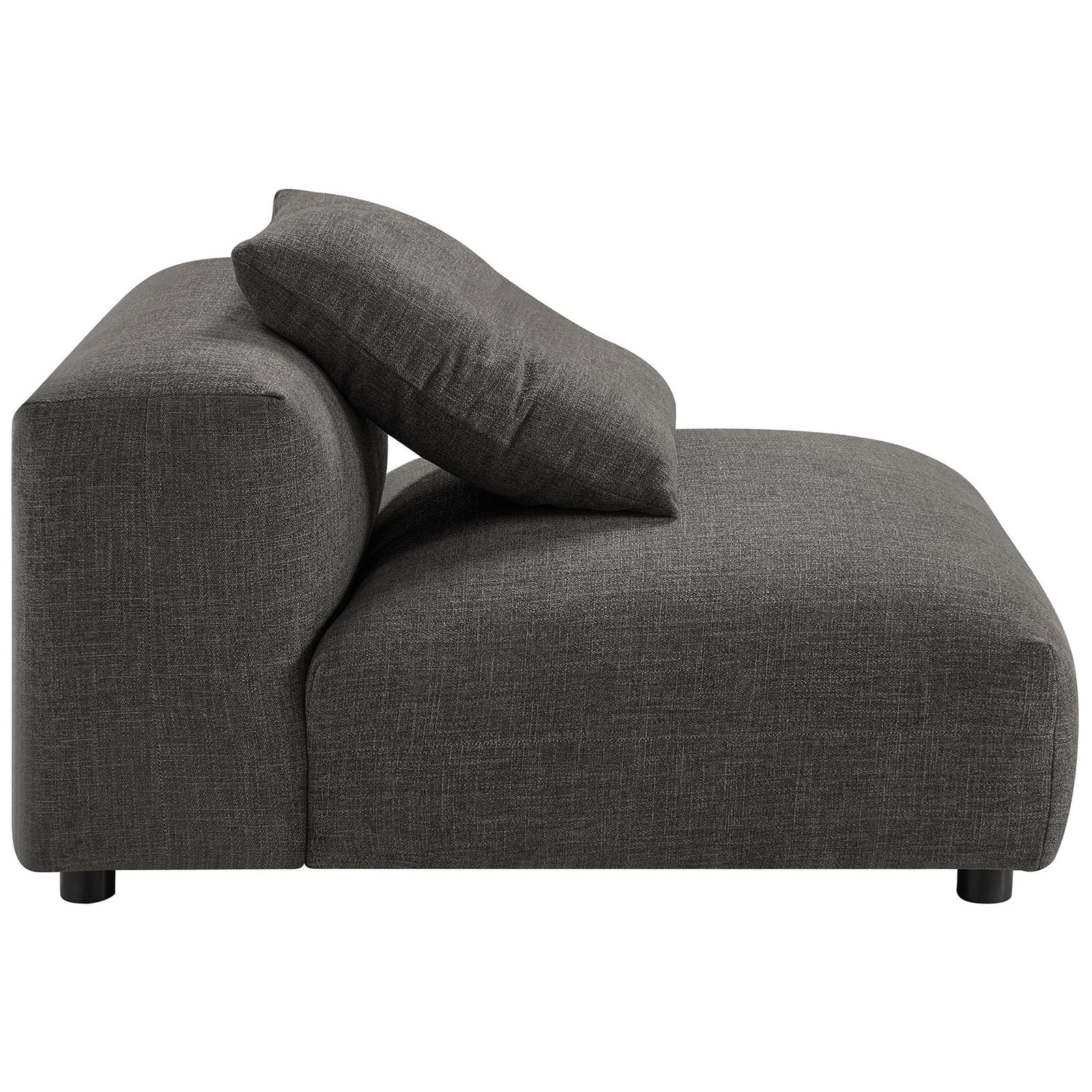 Deep, generously cushioned seat and gently sloped back invite laid-back lounging || EEI-6885-CHA || side_studio