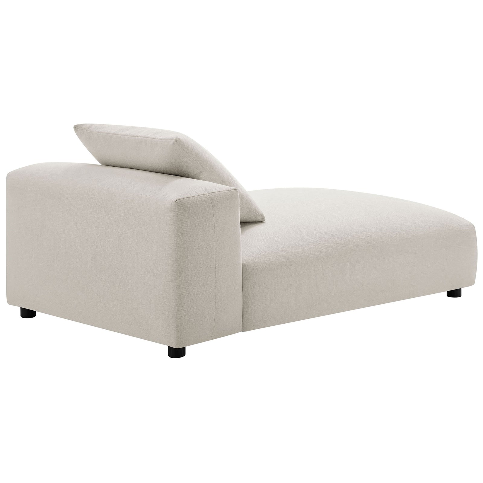 Curved backrest and smooth upholstered body create a clean, contemporary look with inviting comfort. || EEI-6887-SAL || back_angle_studio