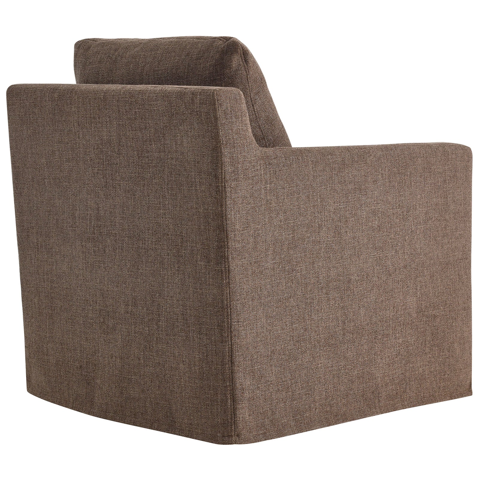 Sleek slipcovered back with clean, tailored seams || EEI-6910-MOC || back_angle_studio