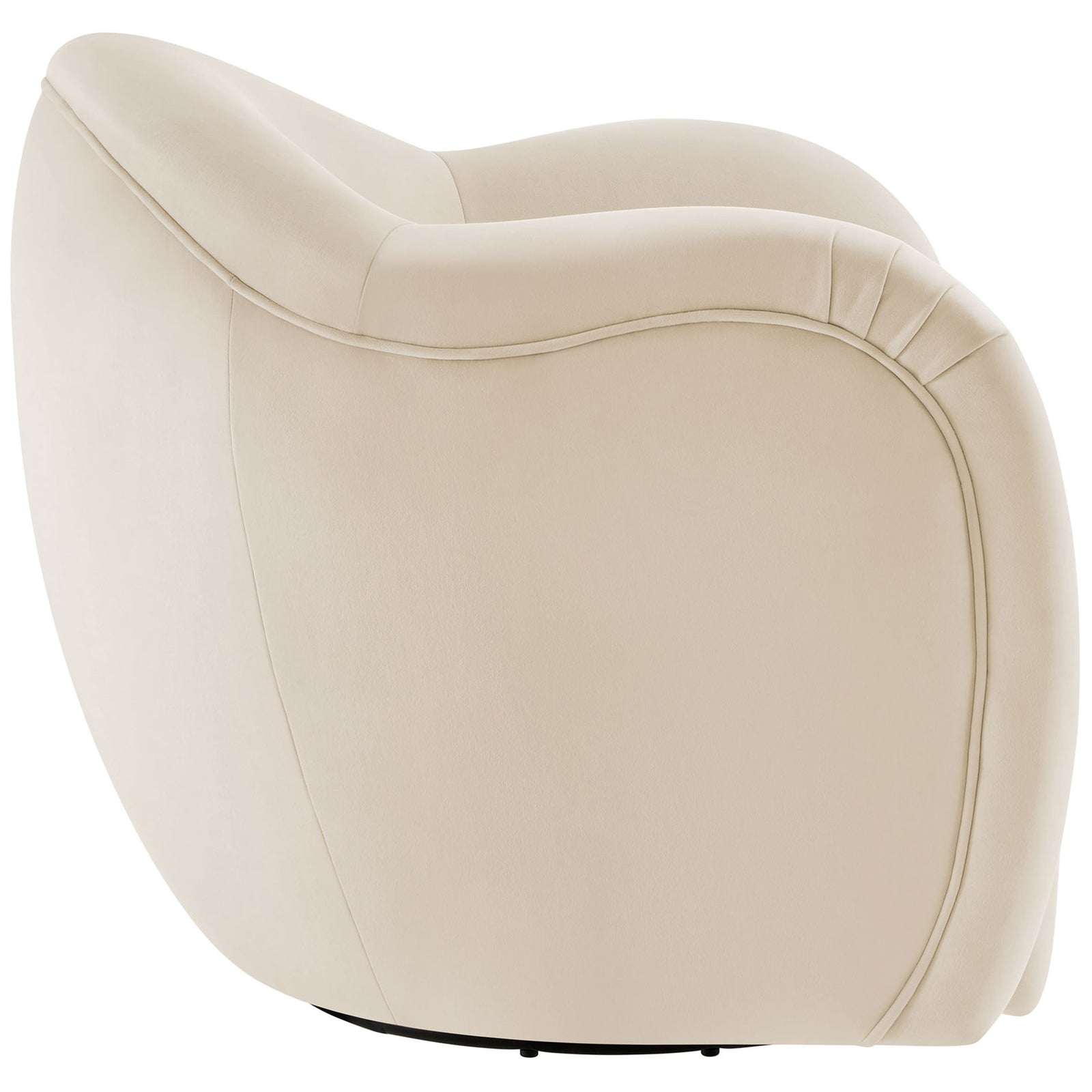 Rounded back with tailored seams highlights the chair's smooth, stain-resistant velvet finish. || EEI-6959-ALA || back_angle_studio