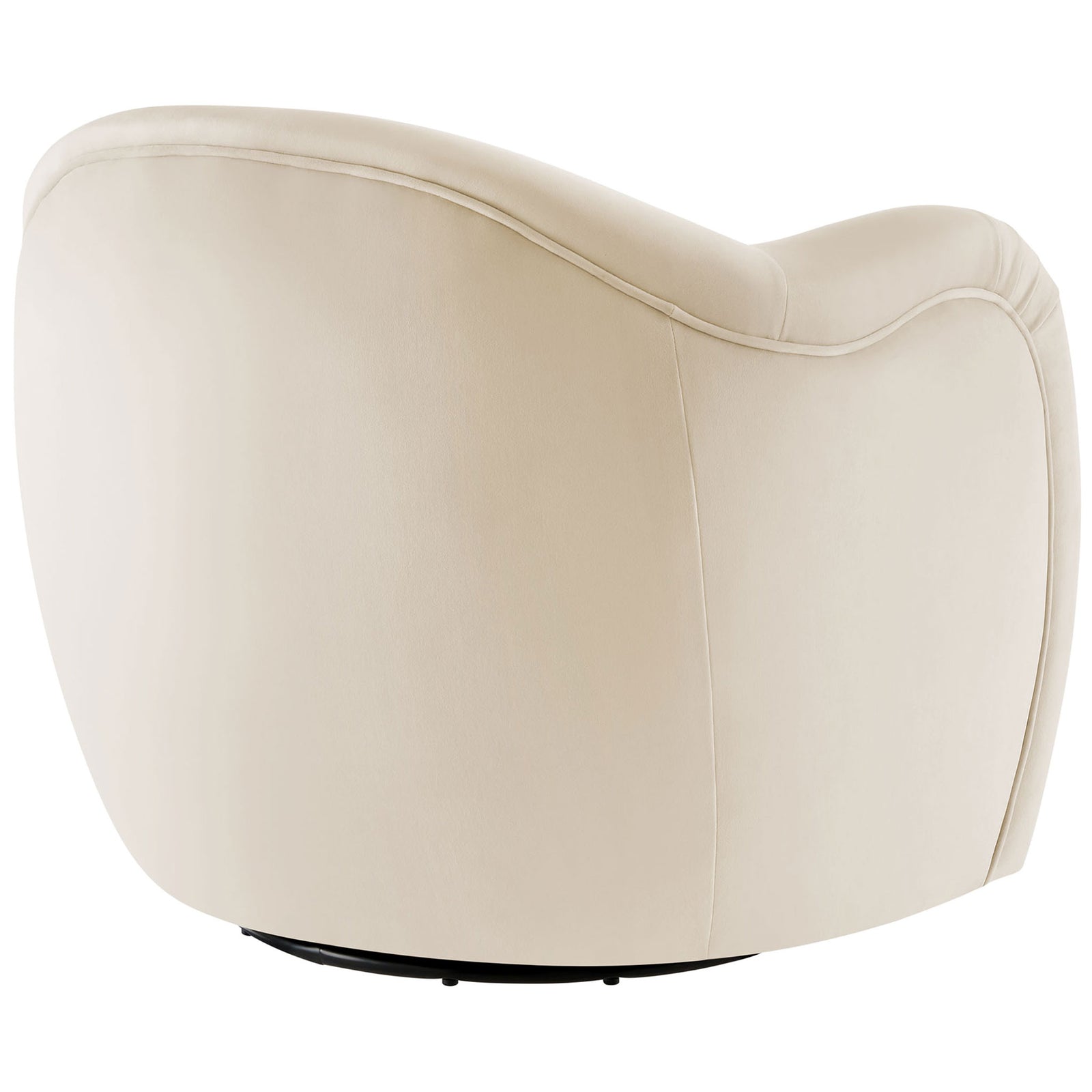 Seamless barrel back design showcases refined stitching and a sleek, minimalist profile. || EEI-6959-ALA || back_studio