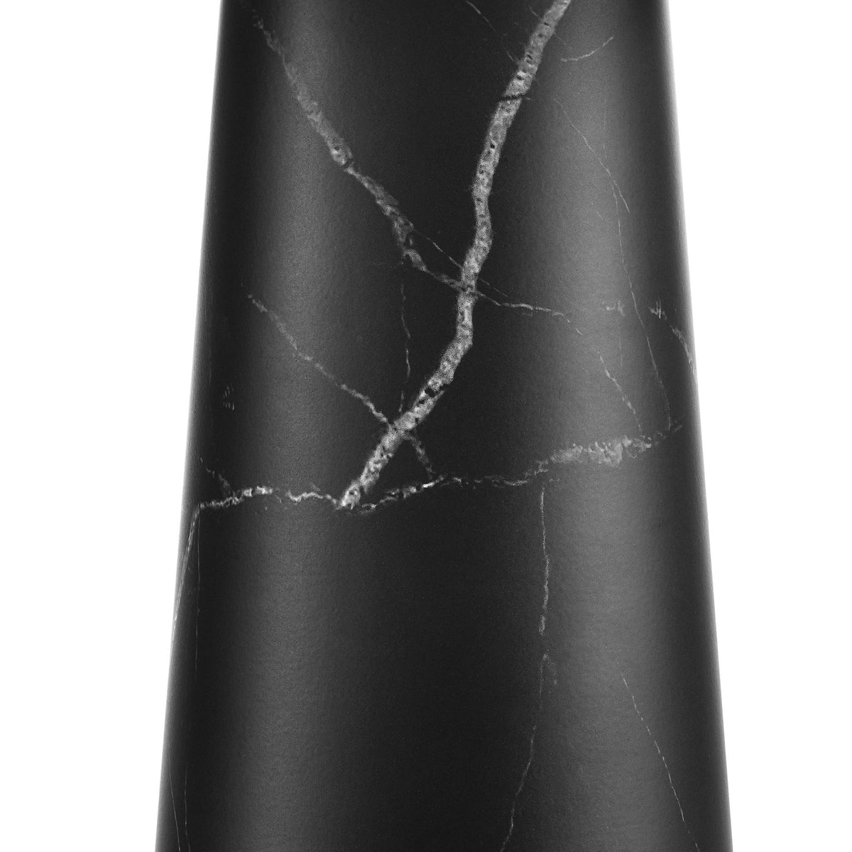 Smooth black faux marble base with fine white veining for a bold modern look. || EEI-6963-BLK || swatch_studio